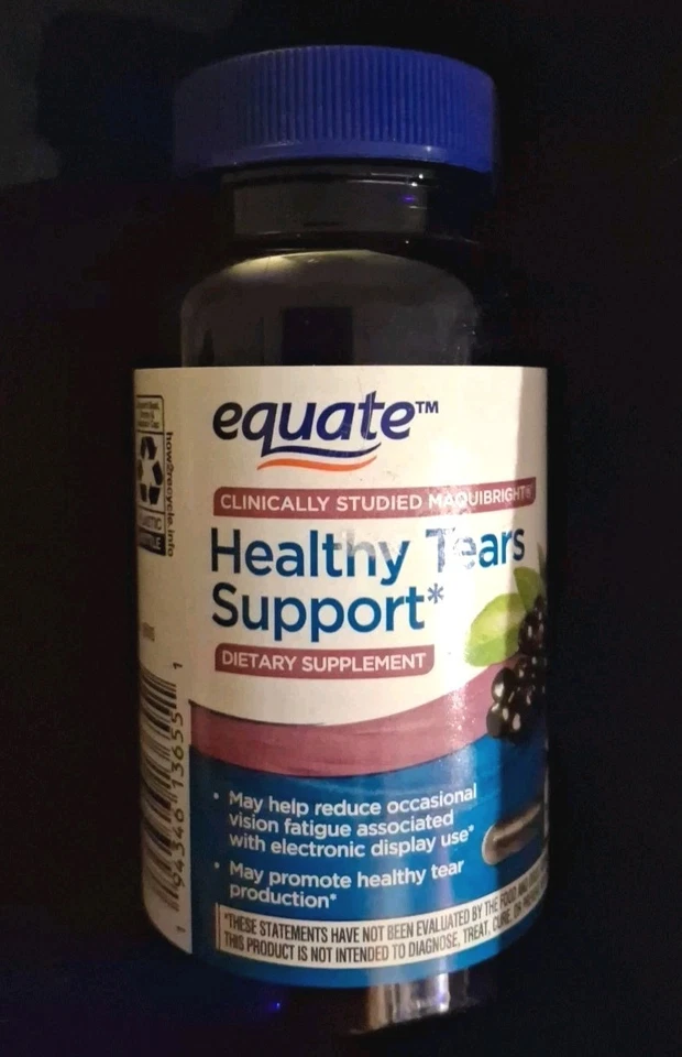 Equate Healthy Tears Support (Maquibright)-30 ct Cápsulas Vegetarianas-Exp: 2/26 Foto 1 de 1