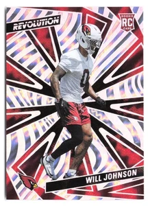 2025 Panini Revolution Will Johnson #249 Lightning Parallel RC /60 - Bild 1 von 2