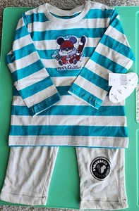 Disney Mickey Mouse JUST CHILLIN' ~ Neu mit Etikett 12 Monate Kleinkind Wendeoutfit ~ KOSTENLOSER VERSAND - Bild 1 von 7