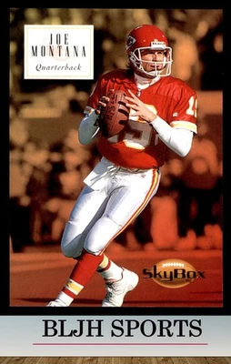 SkyBox Premium #75 1994 Joe Montana Kansas City Chiefs (4A1) Foto 1 de 2