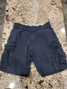Polo uomo Ralph Lauren classica chino cargo pantaloncino taglia 35 blu navy casual golf - Foto 1 di 12