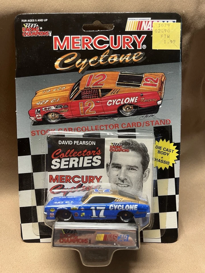 1993 Racing Champions 1 64 NASCAR Die Cast #70 J D McDuffie Mercury Cyclone NOC