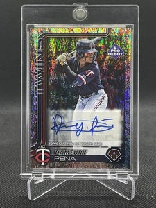 2025 Topps Pro Debut - Autographs Dameury Pena Auto Sparkle Foil #/175 - Picture 1 of 2