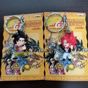 Dragon ball Z GT figure key chain Lot 2 set Goku mascot Bandai retro Japan m628 - Picture 1 of 4