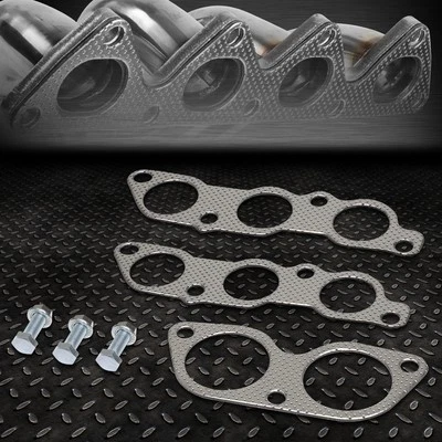 FOR 01-05 LEXUS IS300 ENGINE EXHAUST MANIFOLD HEADER ALUMINUM GASKET SET W/BOLTS - Image 1 of 4
