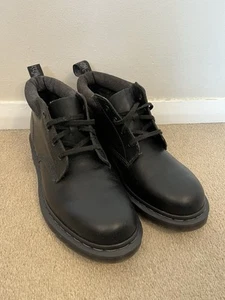 Botas Norris bajas de cuero negro Dr Martens para hombre - talla UK 9 - Imagen 1 de 15