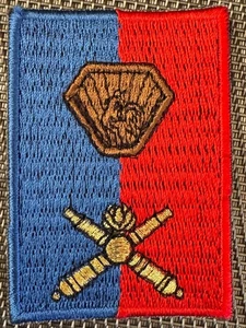 ECUSSON DE VESTE MILITAIRE BRIGADE D’ARTILLERIE D’HAGUENAU (ECU 86) - Foto 1 di 2