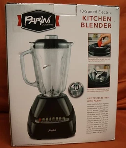 NEW IN BOX 10 speed electric PARINI 6 cup kitchen blender. Tag 381f - Picture 1 of 8