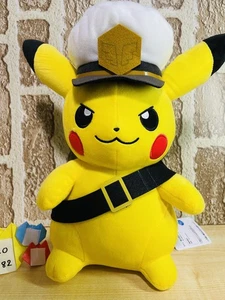 Pokemon Capitano Pikachu Peluche Bambola Banpresto Mecha Mofugutto Occhiali Ver Giappone - Foto 1 di 6