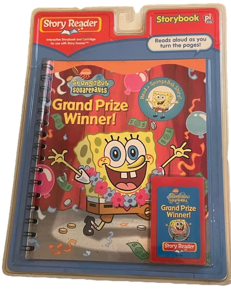 Libros y cartucho de lector de cuentos de Bob Esponja PI para niños  Foto 1 de 4