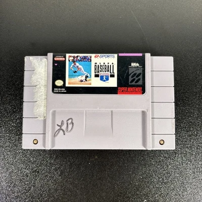 MLBPA BASEBALL SUPER NINTENDO SNES VIDEO GAME AUTHENTIC - Image 1 of 4