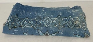 Vintage Trans Pacific Textiles Barkcloth Tapa Print Tiki Fabric 73X40" See Pics! - Picture 1 of 6