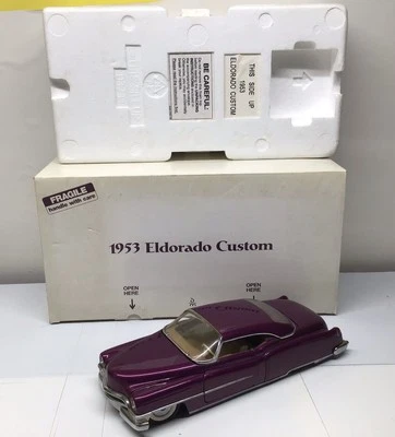 Danbury Mint 1953 Eldorado Custom Lo-Ride 1:16 Scale Candy Purple W/Box READ S1 - Image 1 of 4