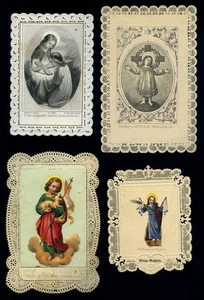 santini merlettati-holy cards lace-canivets-spitzebildichen LOTTO N.687 - Imagen 1 de 1