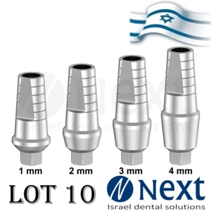 Lot x 10 Straight Titanium Abutment hex 2.42 shoulder screw 1 - 4 mm - Picture 1 of 9