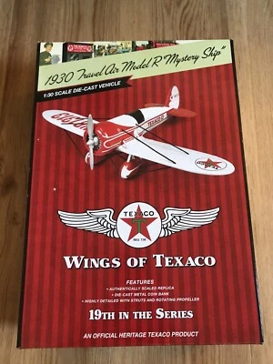 Wings of Texaco 1930 Travel Air Model R Mystery Ship 19th 1:30 Die-Cast Airplane - Image 1 of 4