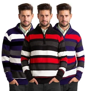 Lyle and Scott Men Jumper Quarter Zip 1/4 Half Zip Jumper Sweater - Picture 1 of 13