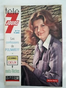 Tèlè 7 Jours n.803 par 1975 Martine Sarcey - Les confessions de Polnareff - Picture 1 of 1