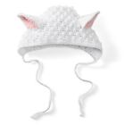 New San Diego Hat Daylee Design WHITE LAMB EARS 1-2 years Crocheted Cotton gift