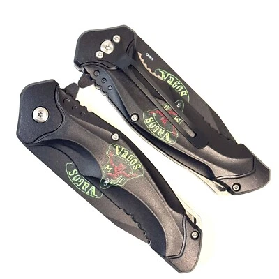 Faca de bolso tática dobrável com estampa Vagos 8,5 pol. - GPL805VG - Imagem 1 de 4