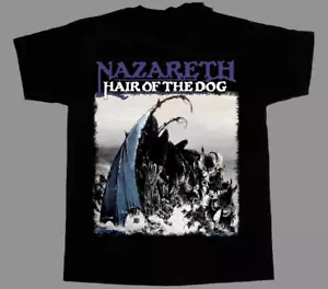 Vintage Nazareth Hair of the Dog schwere Baumwolle schwarz volle Größe Unisex Shirt IN465 - Bild 1 von 3