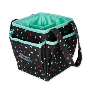Creative Memories Premium Caddy Bundle-Rainbow Dots Crop Caddy &Tool Case NEW NL - Picture 1 of 3