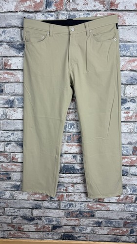 Versace Jeans Couture Pantalone Uomo Beige Stone Jersey Elasticizzato Taglia W34 L28