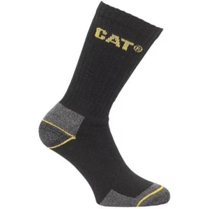 CAT Caterpillar Crew Workwear Socks 3 Pair Pack Sizes 6-11 & 11-14 - Picture 1 of 3