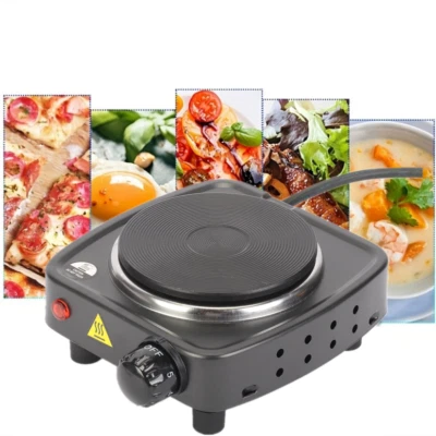 MARKENLOS Kochplatte 500W Einzel Herdplatte Elektrisch Tragbar Kochfeld Camping