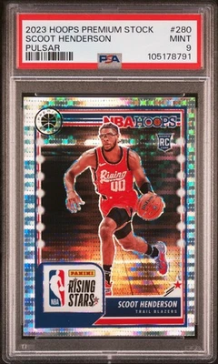 2023 PANINI HOOPS PREM STOCK PULSAR #280 SCOOT HENDERSON PSA 9 - Image 1 of 2