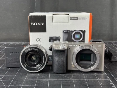 Sony Alpha α6000 24.3MP Mirrorless Digital Camera w/ 16-50mm Lens - Image 1 of 4