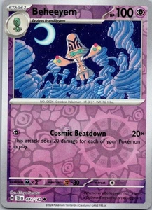 Beheeyem Reverse Holo Uncommon SV05: Temporal Forces 074/162 Near Mint - Picture 1 of 2