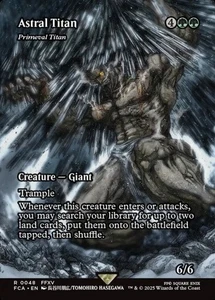 MTG - ASTRAL TITAN (Primeval Titan) - FCA (R) - Picture 1 of 1