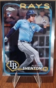 2024 Topps Chrome Update #USC119 Austin Shenton Rookie "Refractor" (RC) TB Rays - Picture 1 of 2