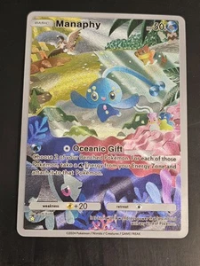 Manaphy 162/155 Pokemon TCG Pocket Space-Time Smackdown Textured Fanart Card - Picture 1 of 4