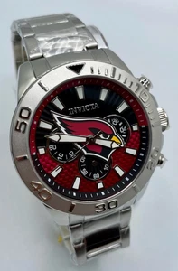 Invicta NFL Arizona Cardinals GMT Chronograph Herrenuhr - 45mm, Stahl (47960) - Bild 1 von 14