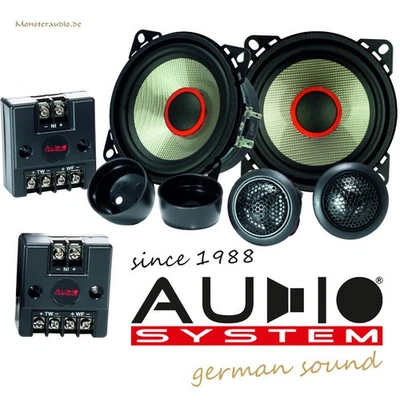 Audio System Carbon 100 10cm 2-Wege Lautsprecher Set Auto Boxen 190 Watt 100mm - Bild 1 von 4