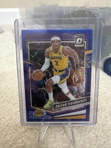 Jarred Vanderbilt 2023-24 Panini Donruss Optic Blue Velocity Los Angeles Lakers - Picture 1 of 4