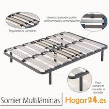 HOGAR24 135x190 Somier Multiláminas Base - Plata