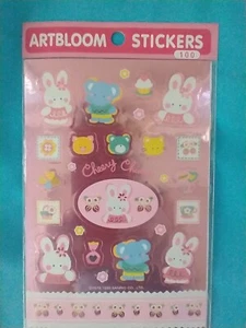Sanrio Cheery Chums Artbloom Mini Siegel Aufkleber Vintage 1995. NEU - Bild 1 von 6
