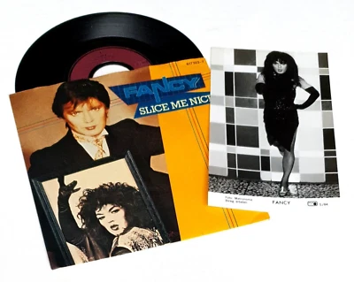 Fancy - Slice Me Nice 7” Single+Bonus Photo 1984 Metronome Germany 817322-7 - Image 1 of 3