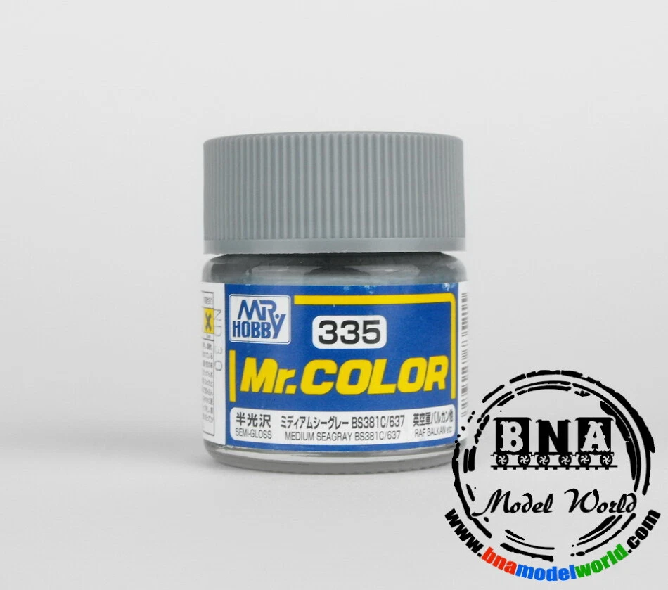 Gunze Sangyo/GSI Mr.Color Lacquer Paint - Semi-Gloss Medium Sea Grey (10ml) - image 1 of 1