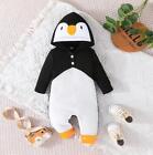 Baby Kid Boy Girl Penguin 1onesie Romper Costume Hoodie Cosplay Jumpsuit Clothes