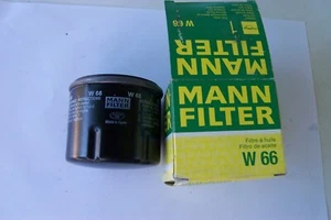 MANN W66 ÖLFILTER DACIA RENAULT CLIO TWINGO KANGOO MODUS THALIA SANDERO LOGAN - Picture 1 of 2