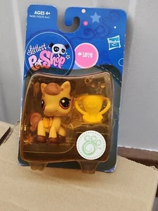 New Littlest Pet Shop Single Cream Mauve HORSE PONY Red Eyes lot #1512 Retired - Picture 1 of 2
