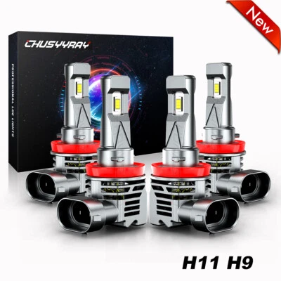 For Cadillac CTS Coupe 2-Door 2008-2016 LED Headlight High-Low Bulbs Xenon White - Image 1 of 4