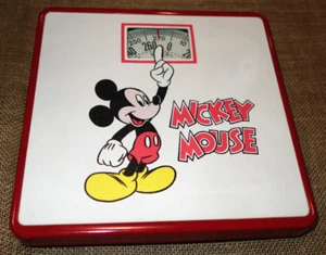 Disney TOPOLINO bilancia vintage casa bagno metallo peso funziona! - Foto 1 di 8