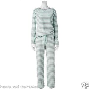 2 Piece Sonoma Brand Microfleece Pajamas Sleepwear Set ~ Size Large (14-16) ~NWT