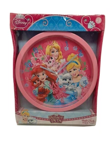 Disney Palace Pets My Royal Pets Hanging Wall Clock Analogue Kids Girls Pink - Picture 1 of 12