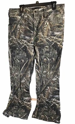 Realtree Denim Camouflage Pants Size 36x32 Hunting Grassland Camo Jeans - Image 1 of 4